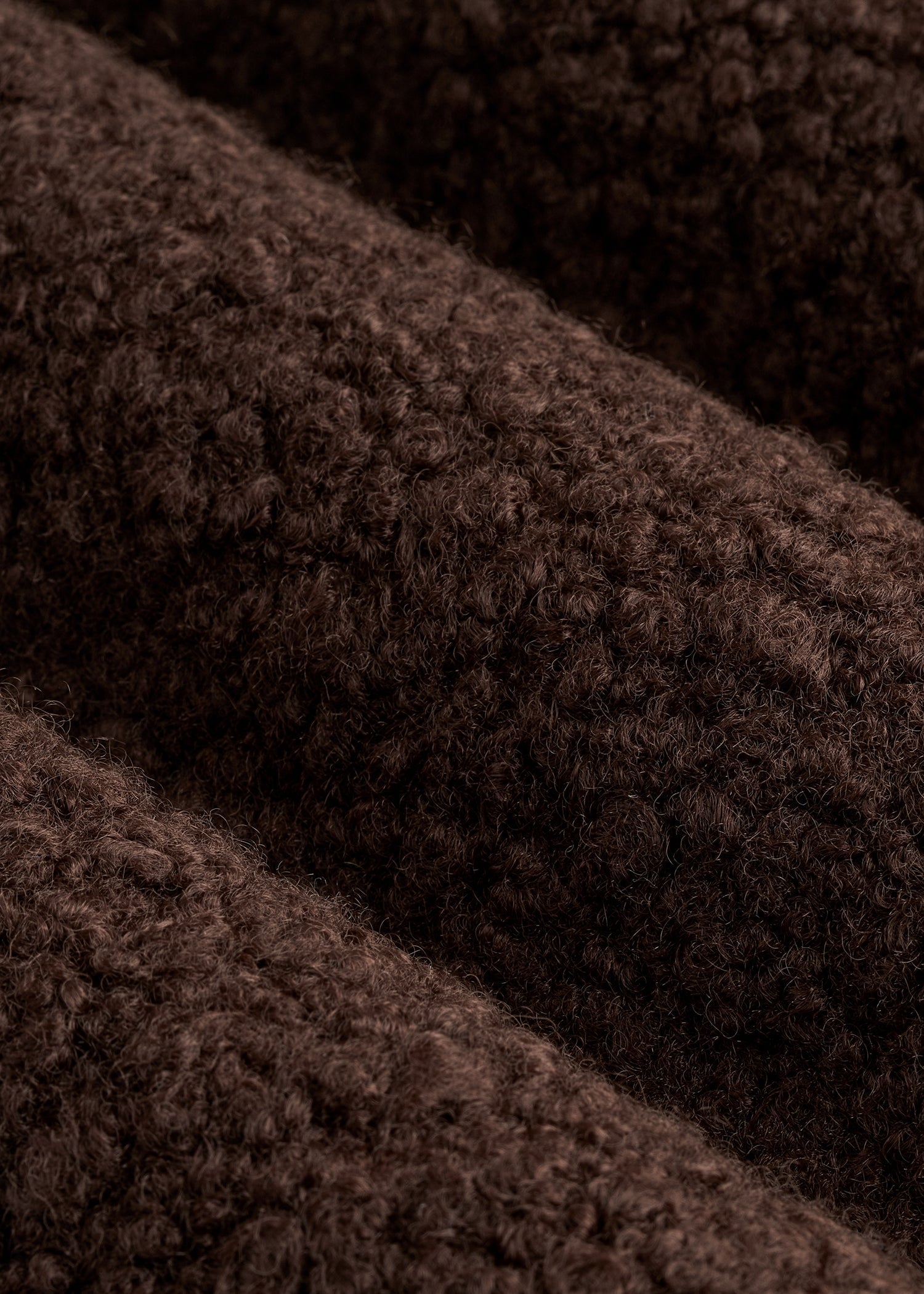 Women's Brown Bouclé Coat