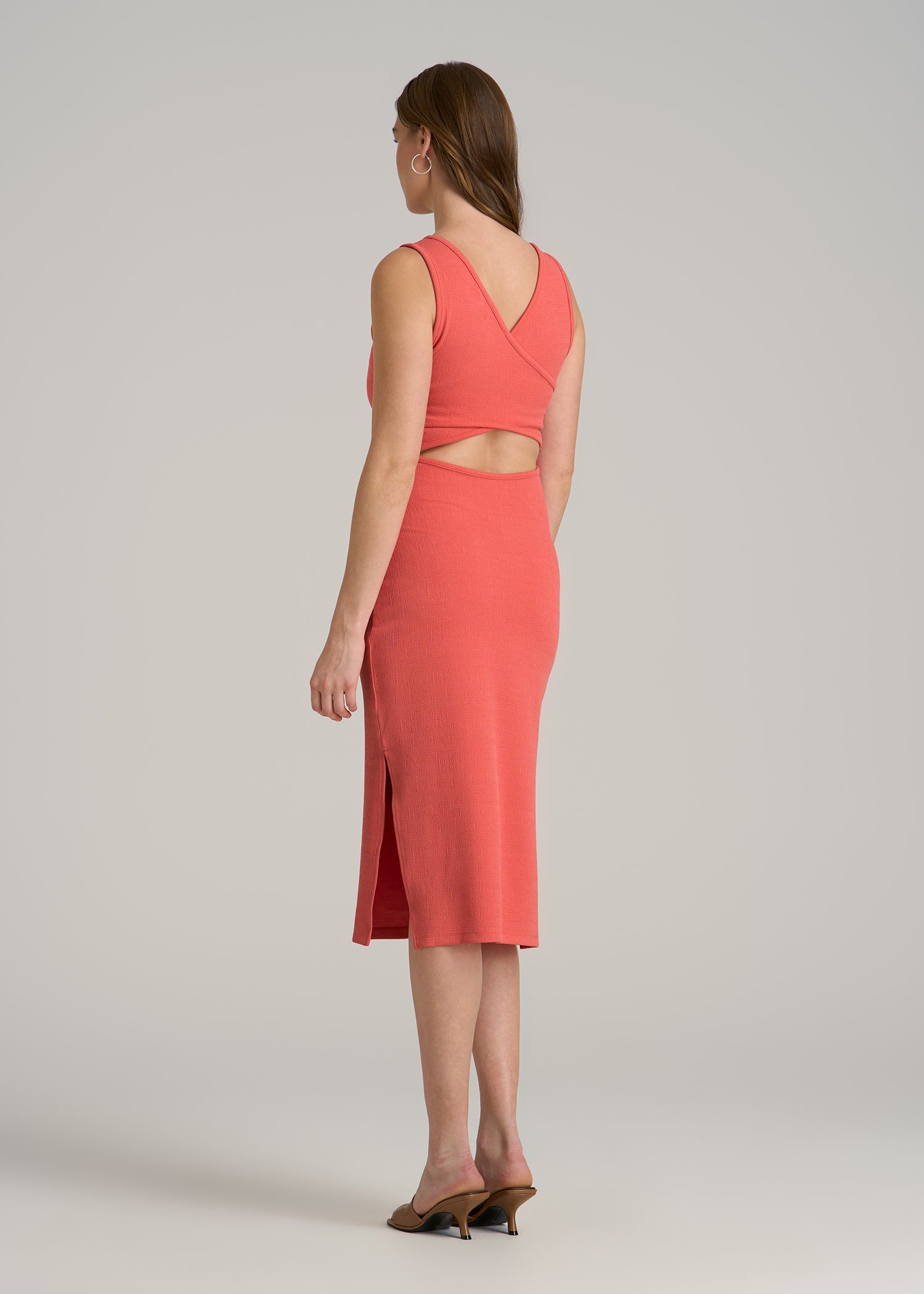 Midi Cross Dress Coral