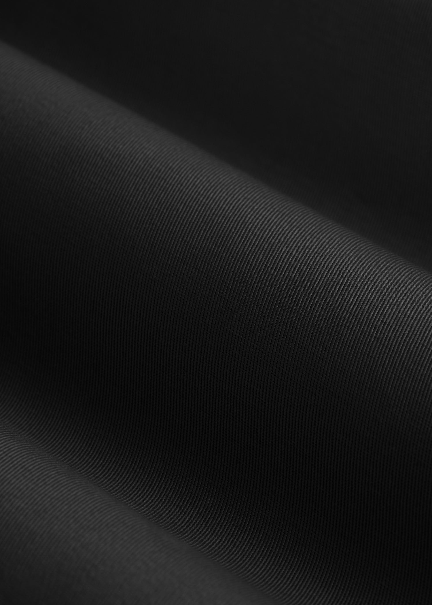 Double-Breasted Trench Coat in Obsidian Black