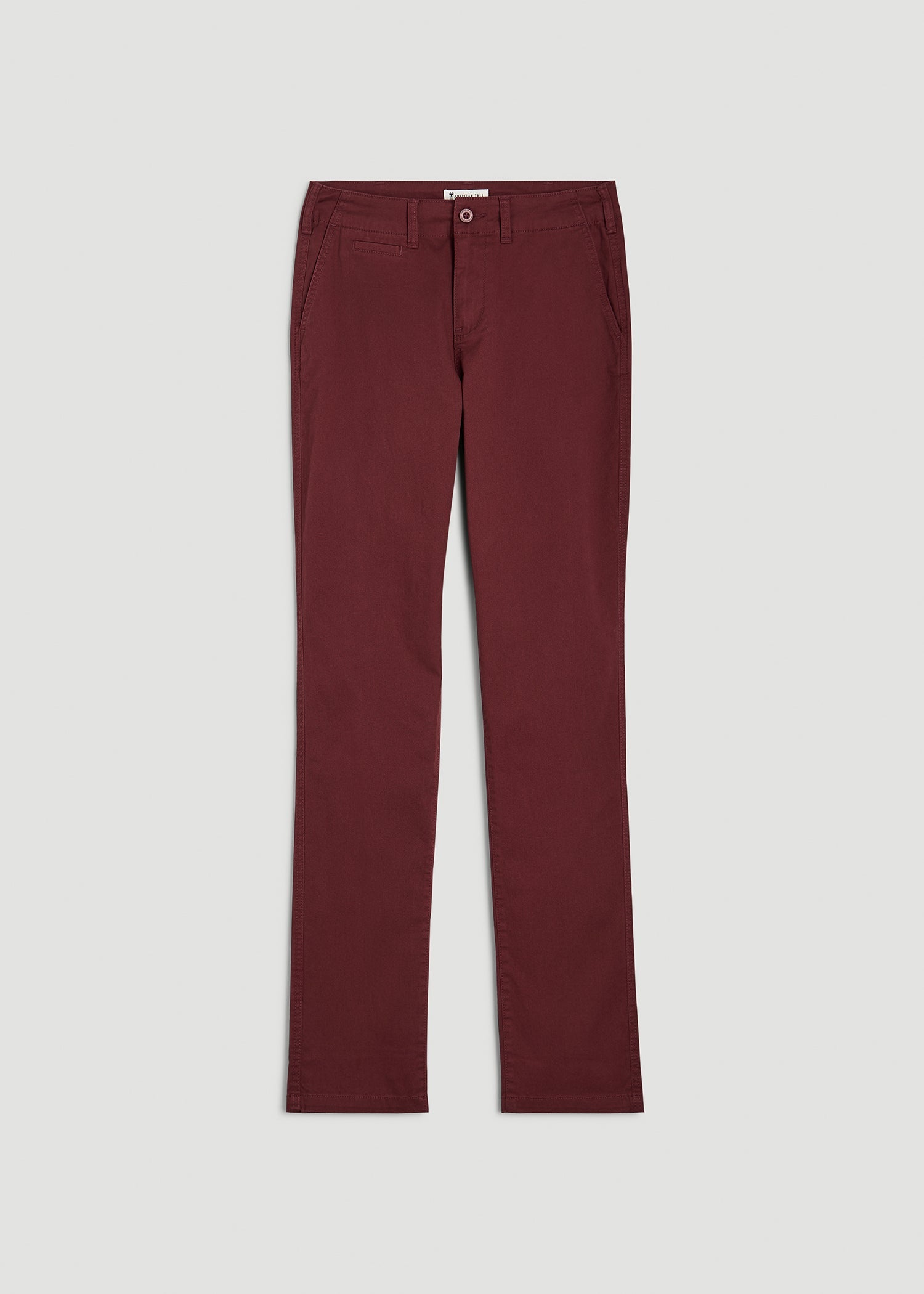 High Rise Tapered Chino Pants Red Ochre