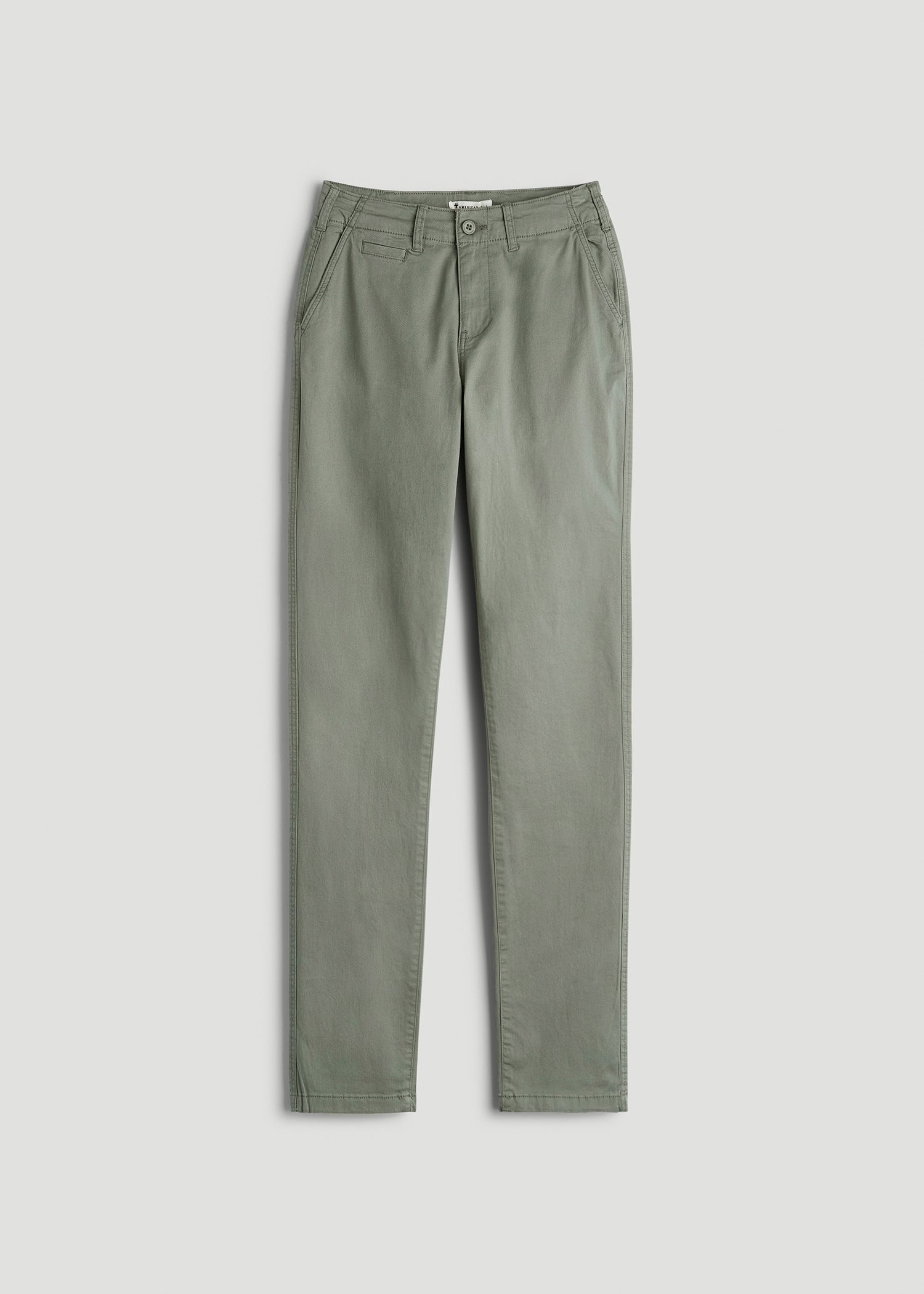 High Rise Tapered Chino Pants Wreath Green