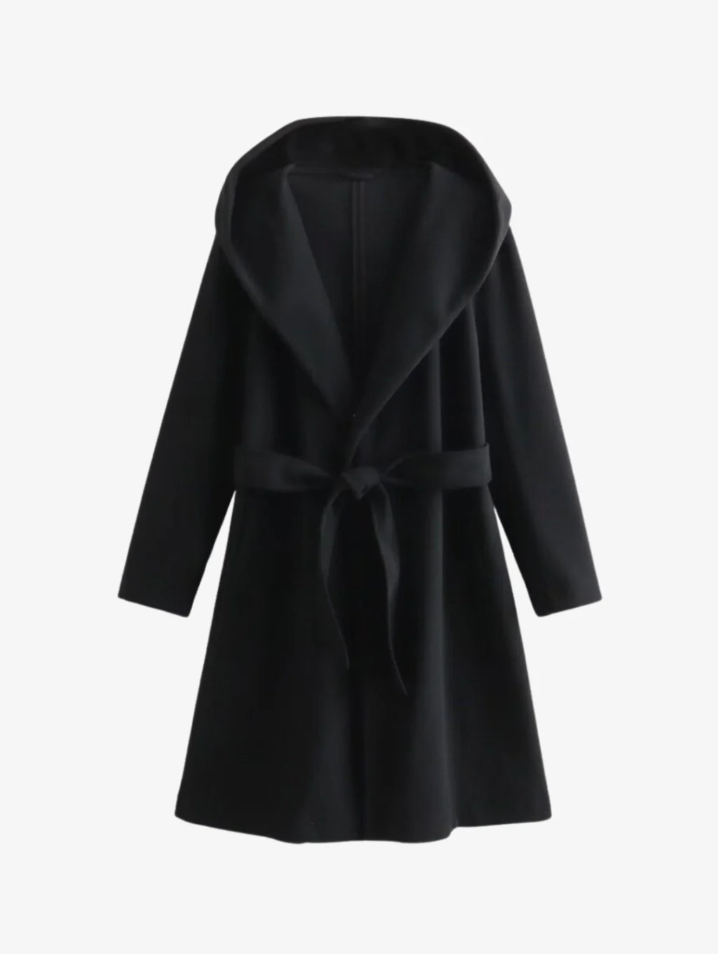 Coat with Hood and Drawstring