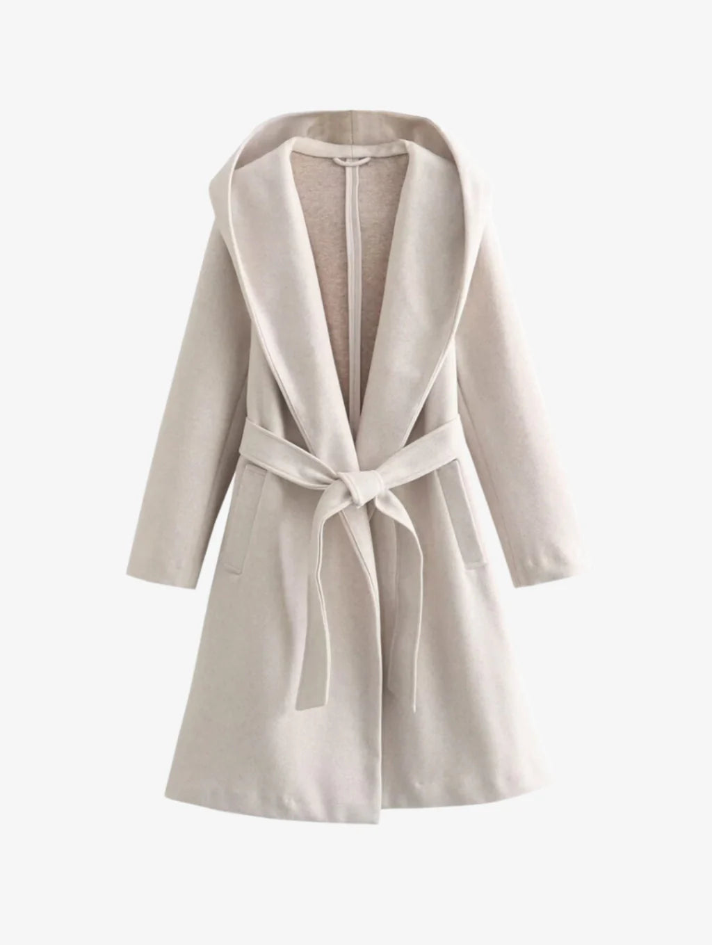 Coat with Hood and Drawstring