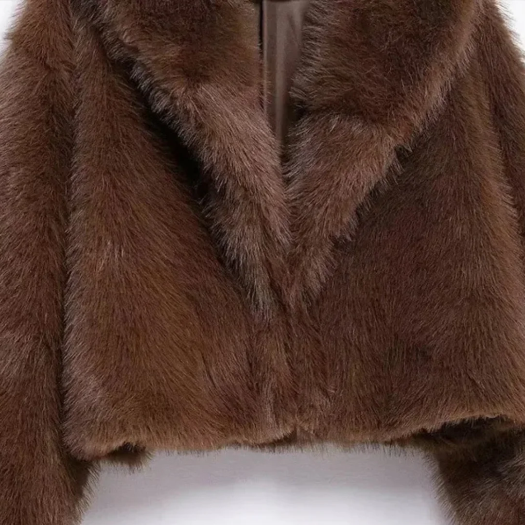 Vienna Noisette Faux Fur Coat