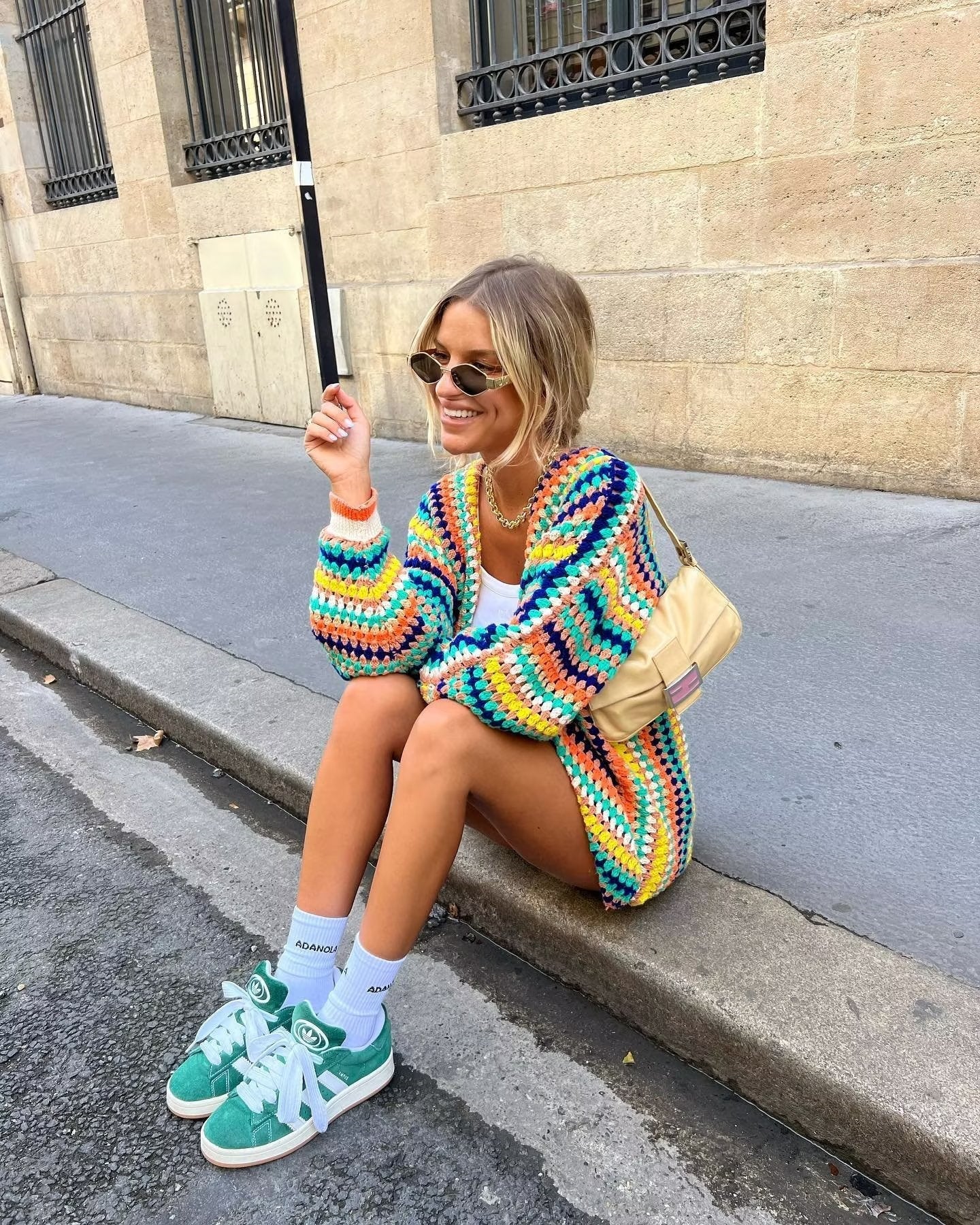 Knitted Jacket - Rainbow