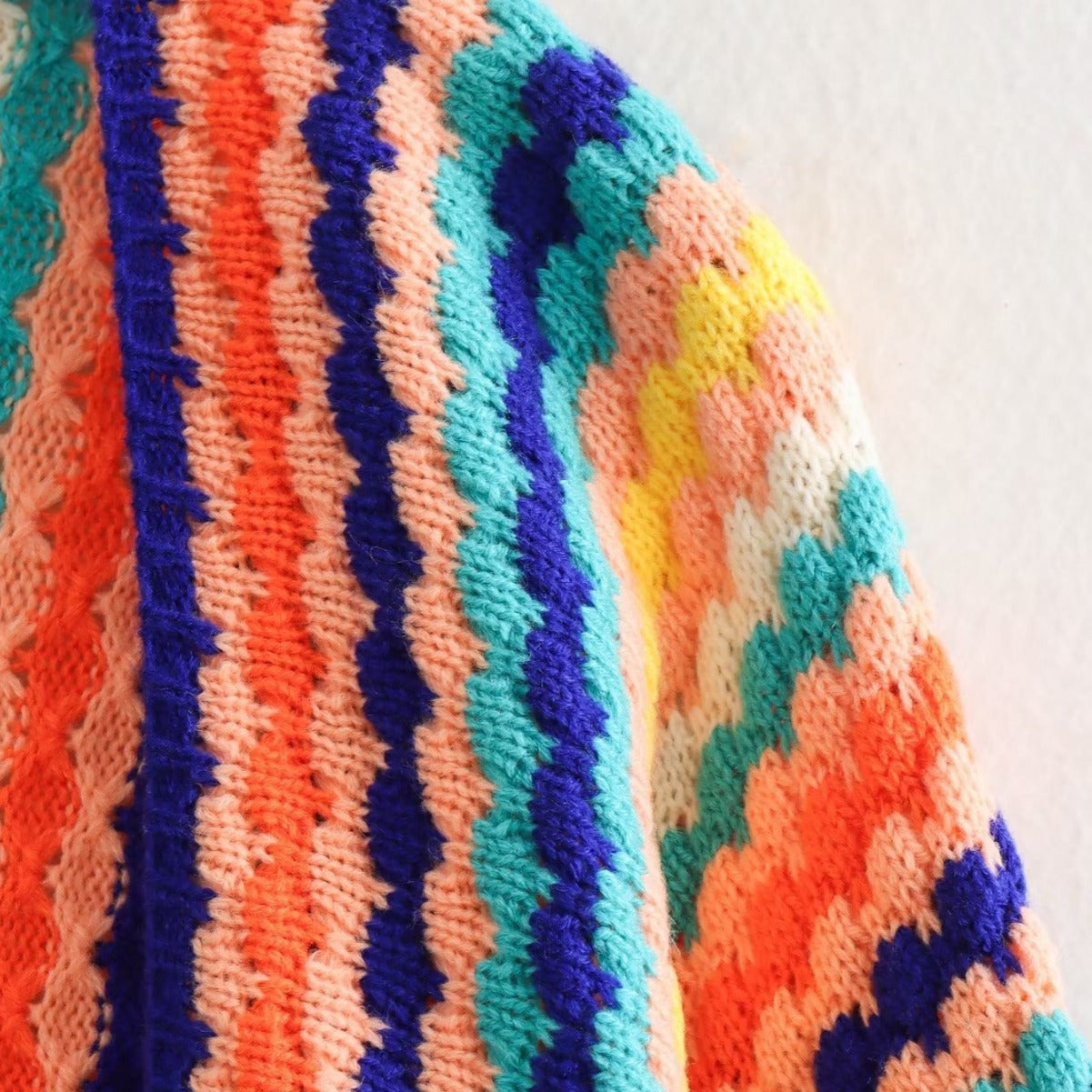 Knitted Jacket - Rainbow