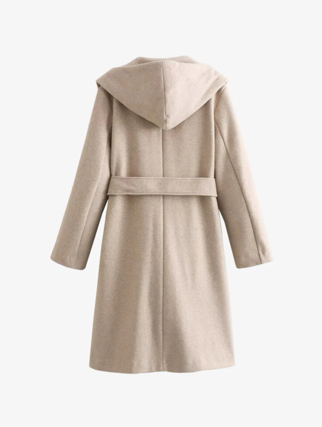 Coat with Hood and Drawstring