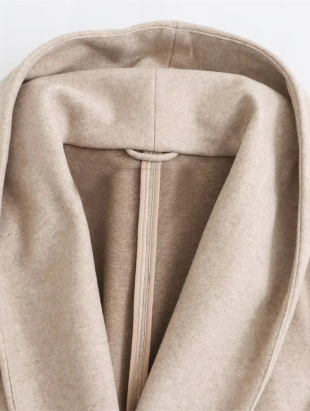 Coat with Hood and Drawstring