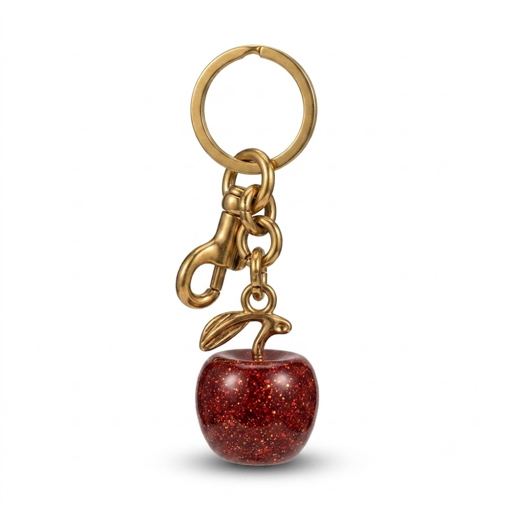 Gold Apple Charm