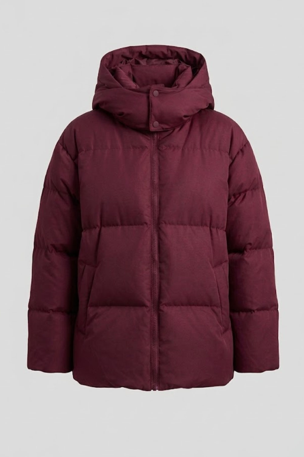 Women's Insulated Puffer Jacket - Oversized Hooded Winter Coat