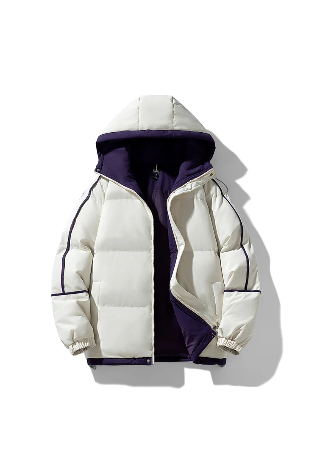 Women's Insulated Hooded Puffer Jacket - Windproof Winter Parka