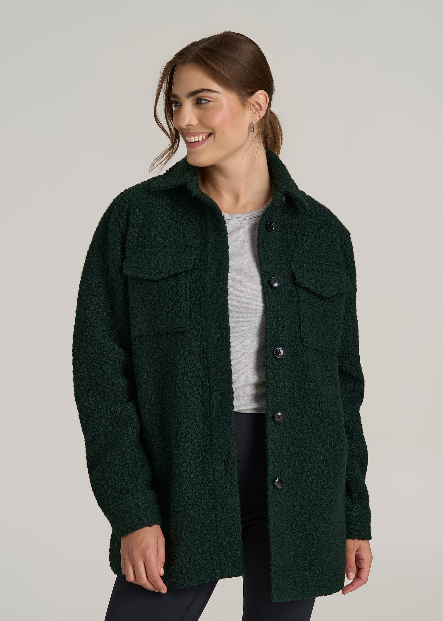 Women's Boucle Tall Coat