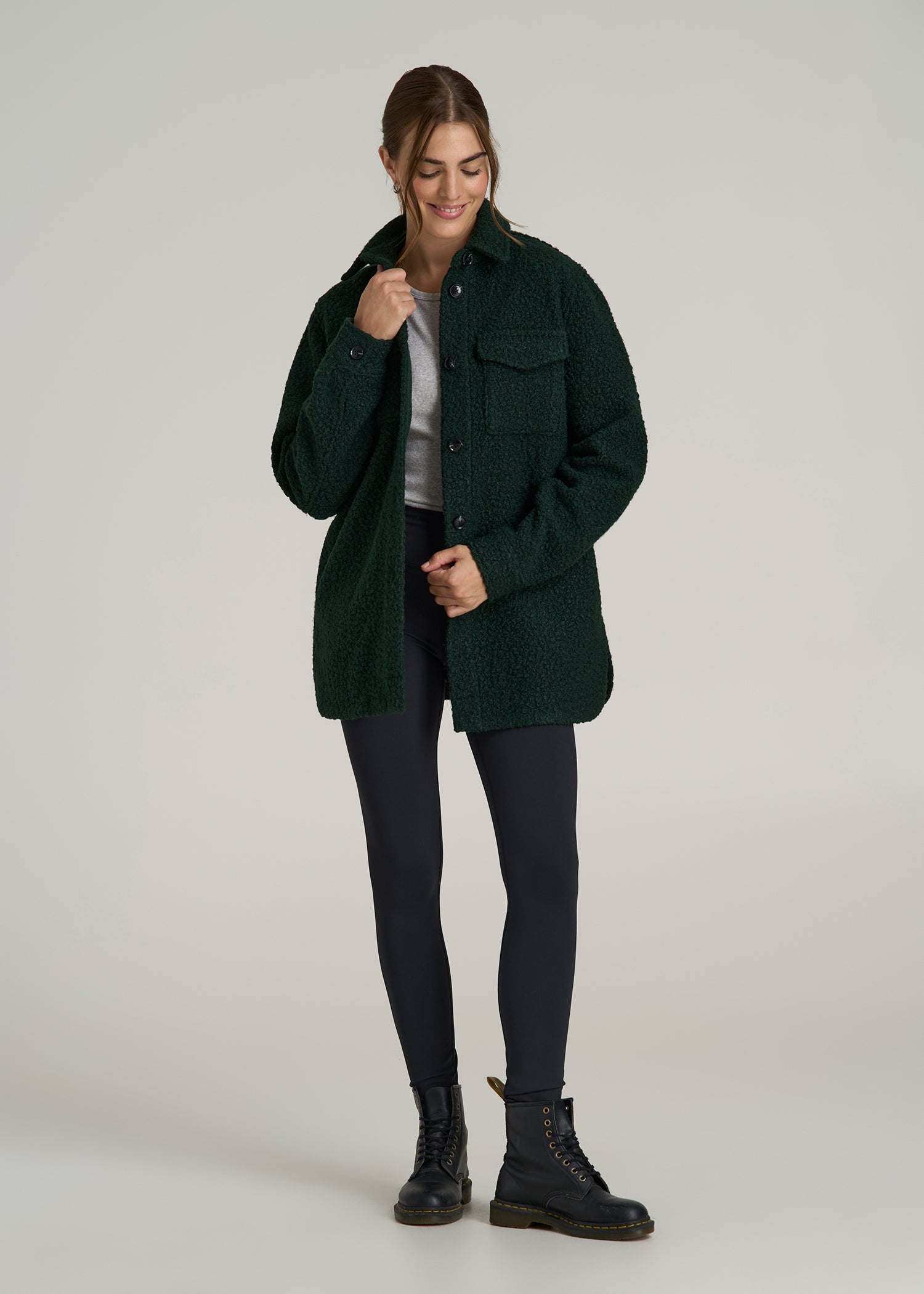 Women's Boucle Tall Coat