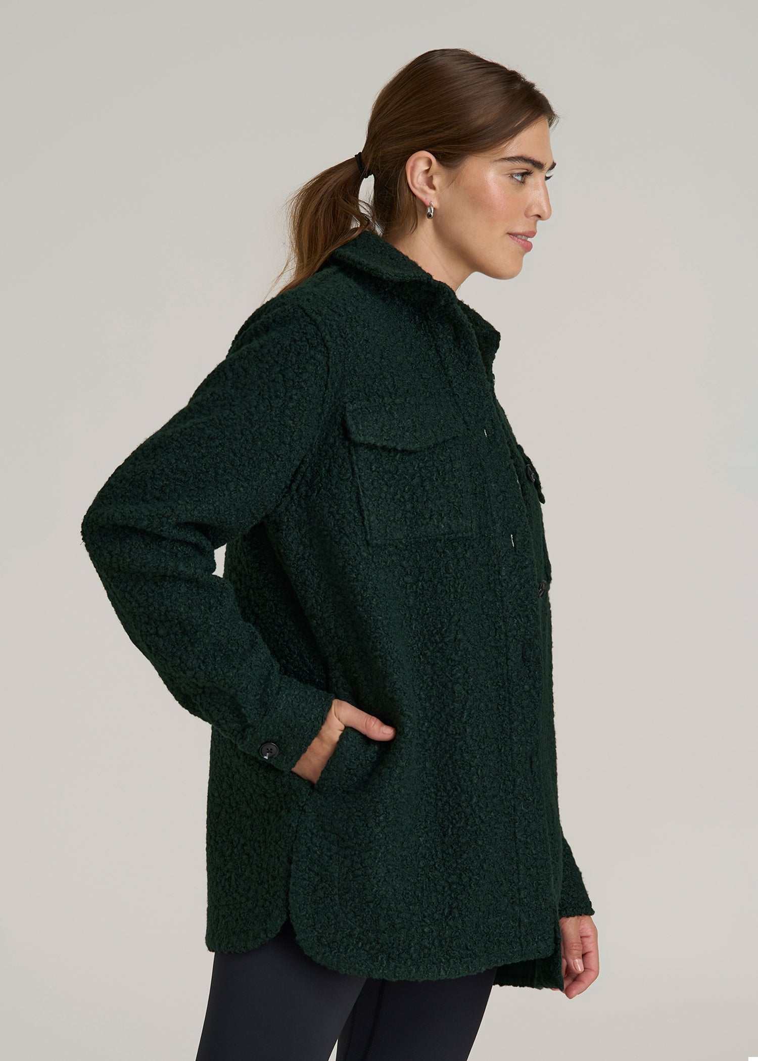 Women's Boucle Tall Coat