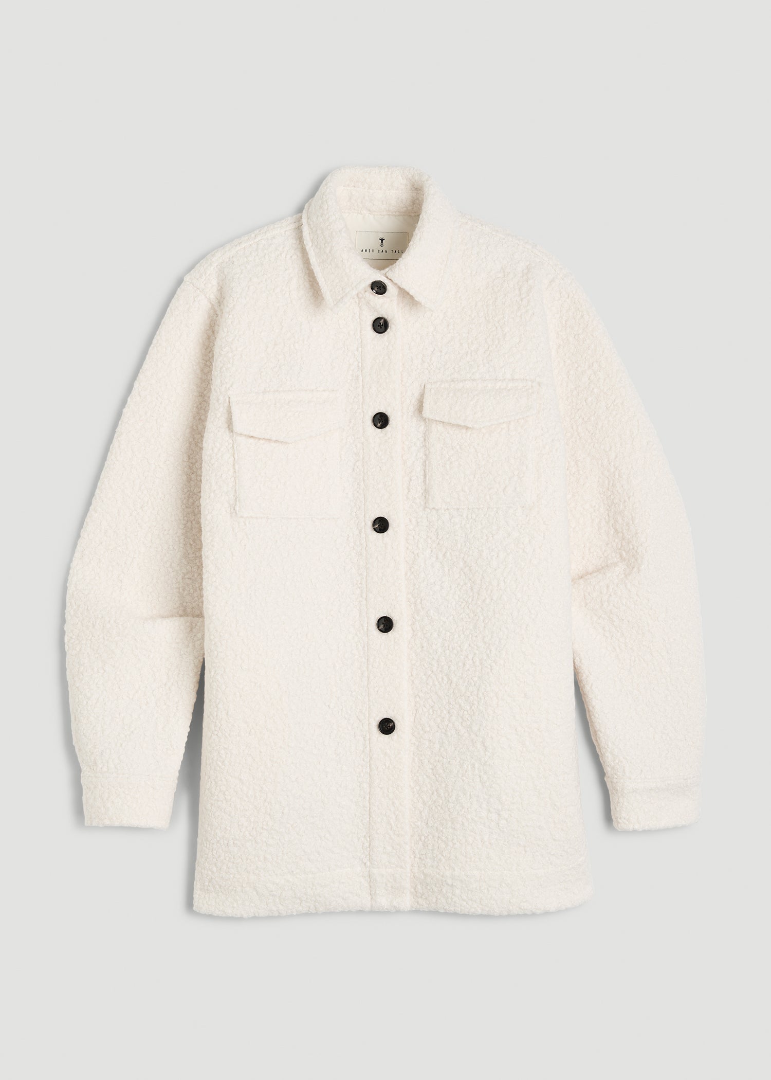 Women's White Bouclé Coat