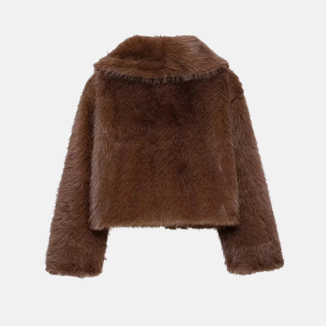 Vienna Noisette Faux Fur Coat