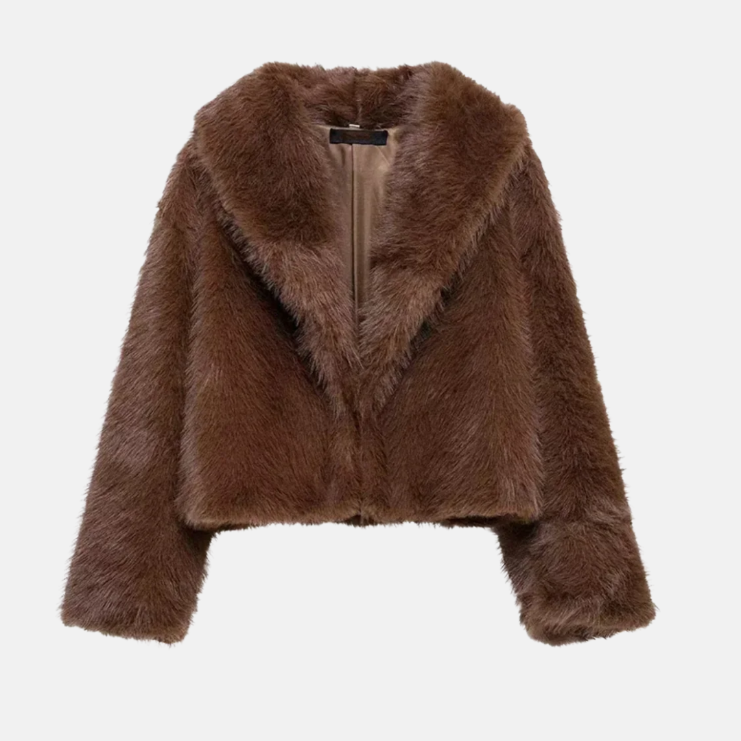 Vienna Noisette Faux Fur Coat