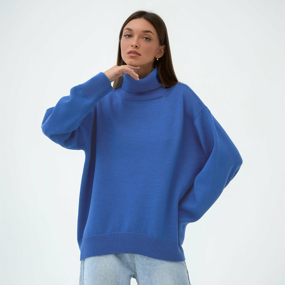 High Neck Sweater - Coralie